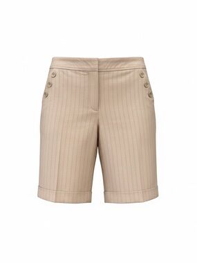 Apt. 9 Beige Pinstripe High-Waist Bermuda Shorts